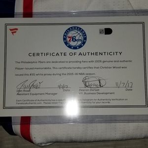 offical game worn Jersey....****(Great Christmas Gift)****